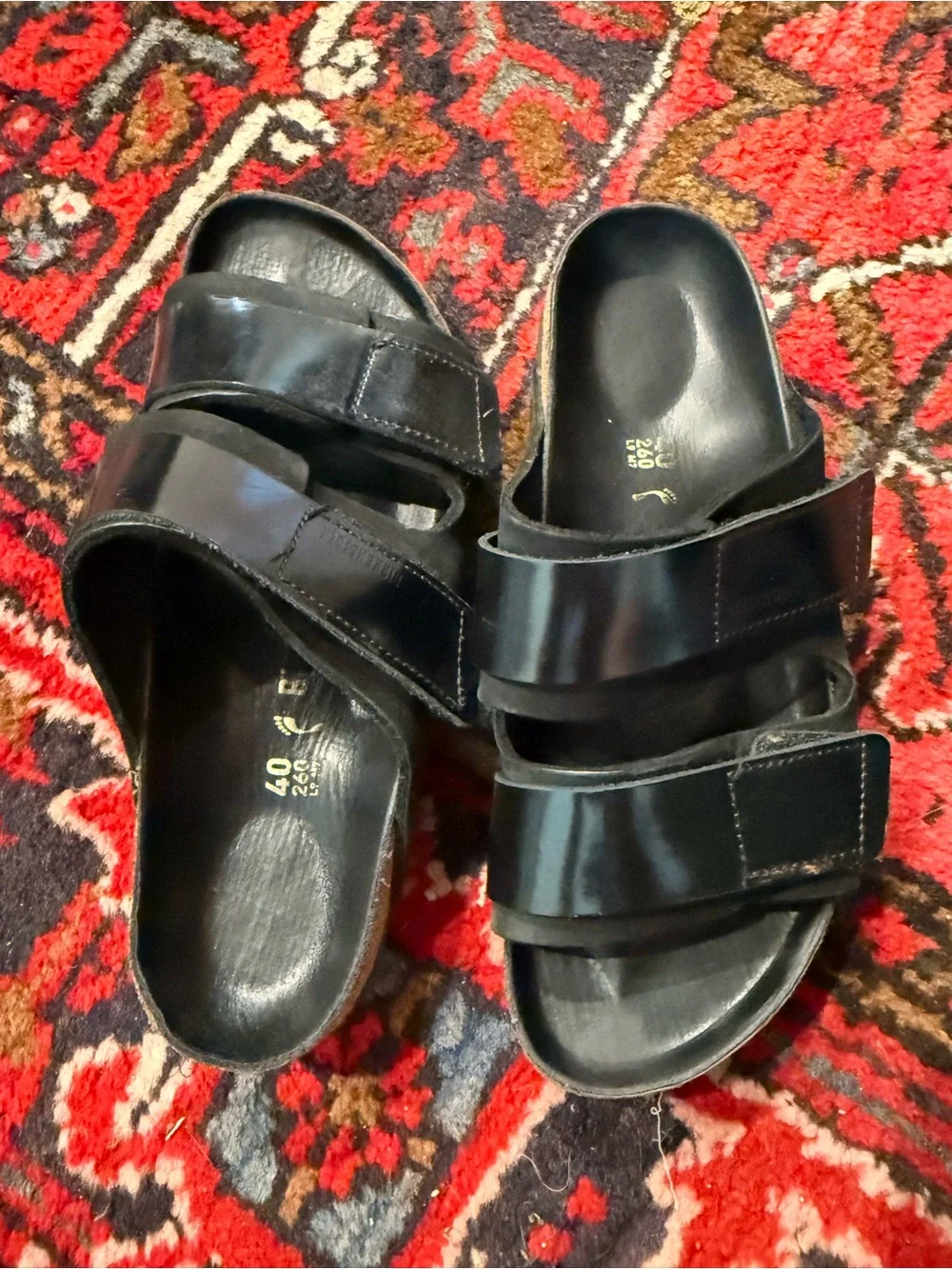 Birkenstock Uji Nubuck Black Patent